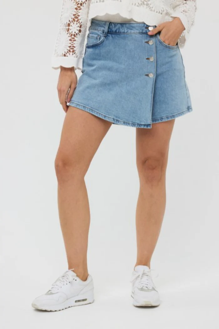 Stretch Denim Skort - Image 2