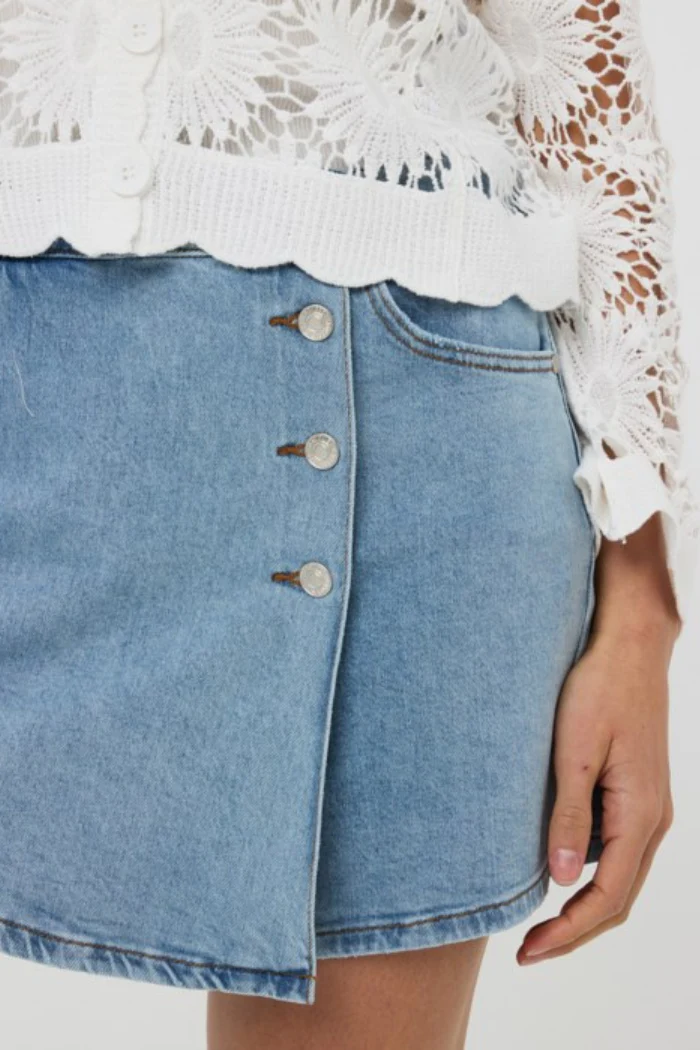 Stretch Denim Skort - Image 3