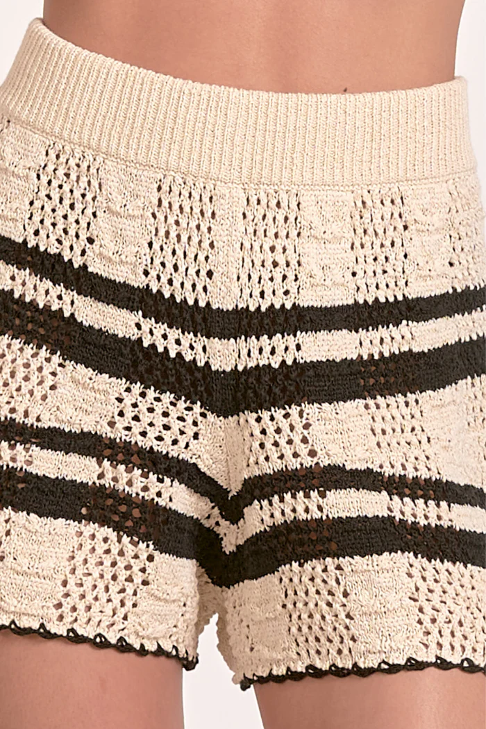 Striped Knit Shorts - Image 3
