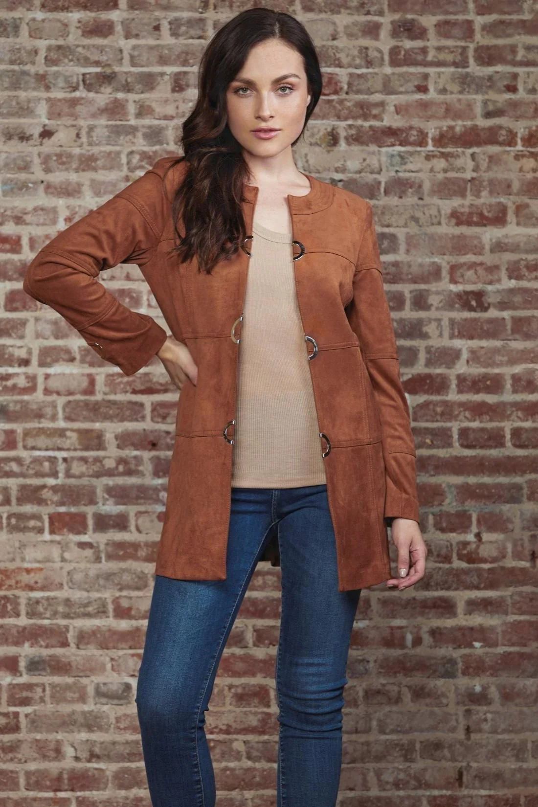 Suede Buckle Jacket