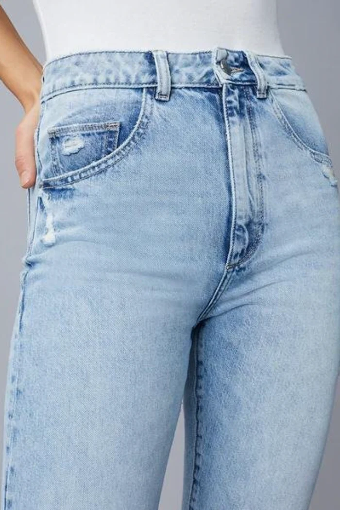 Susie Tapered in Jet Stream Distressed - Image 5