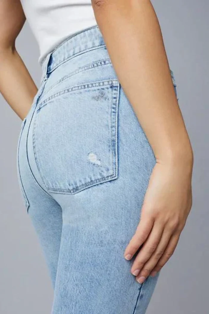 Susie Tapered in Jet Stream Distressed - Image 6