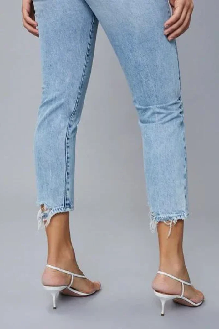 Susie Tapered in Jet Stream Distressed - Image 8