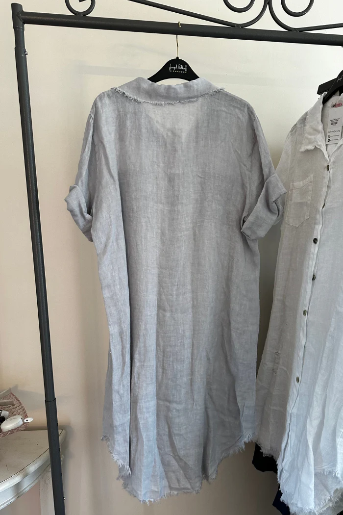 Tattered Linen Cardigan - Image 4