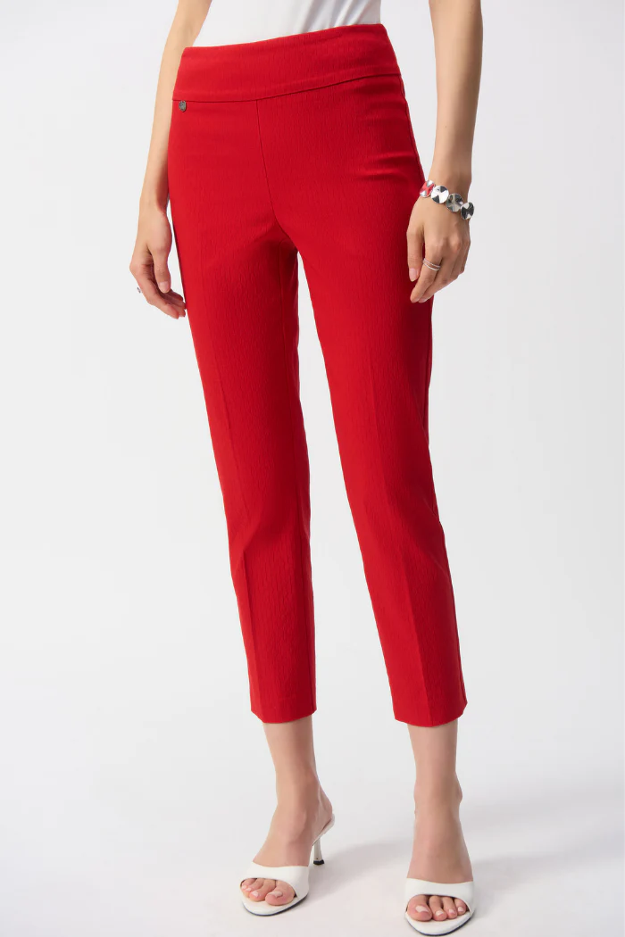 Textured Jacquard Crop Pull-On Pants - Image 6