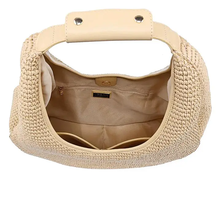 Textured Woven Zoey Tote Bag - Image 4