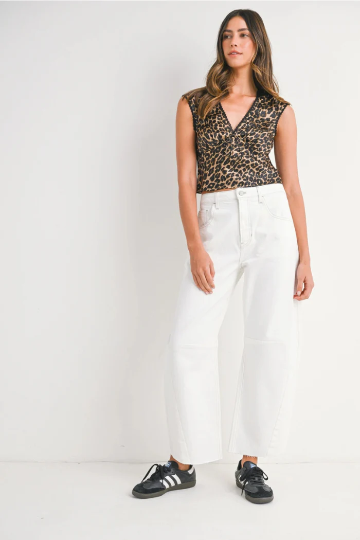 The Seamed Barrel Jean | Off White
