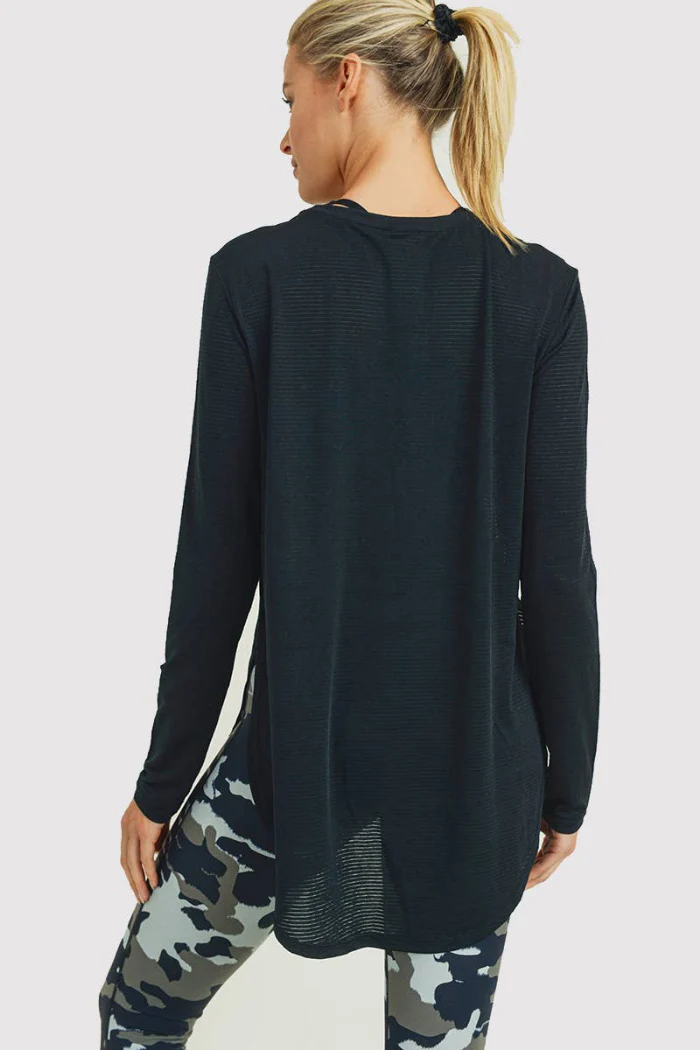 Tulip Hem Workout Top /Long Sleeve - Image 2