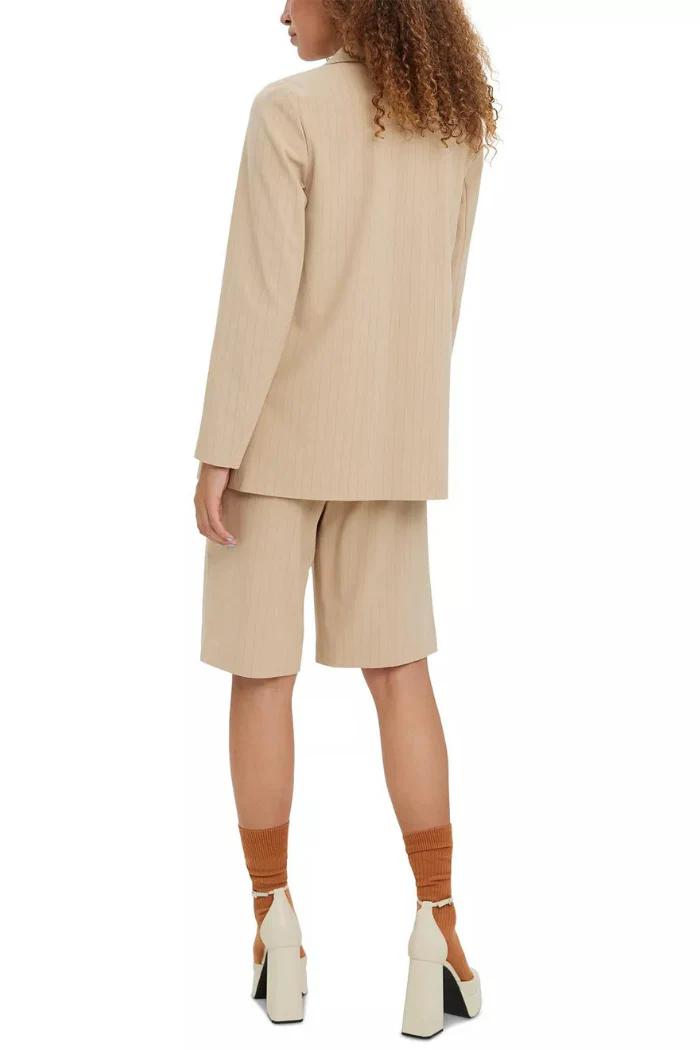 Listakia Single Button Pinstripe Blazer - Image 3
