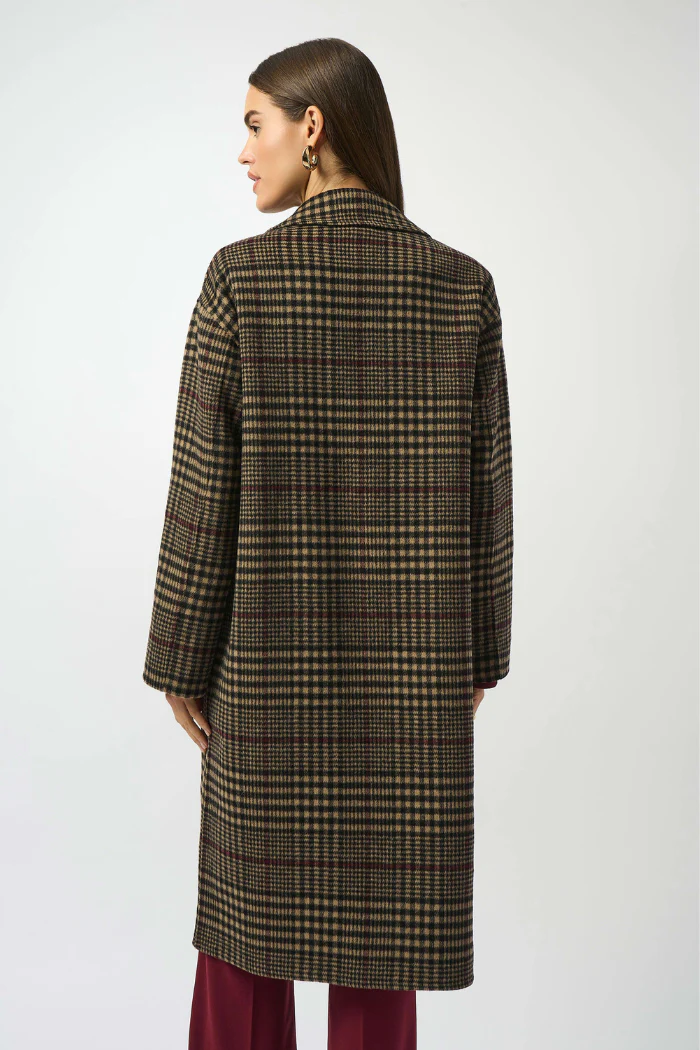 Wool Blend Plaid Double-Faced Coat - Image 4