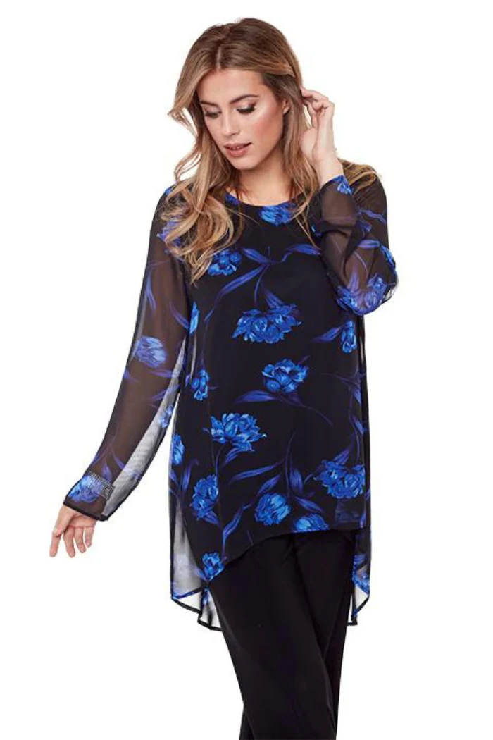 Woven Long Sleeve Tunic - Image 2